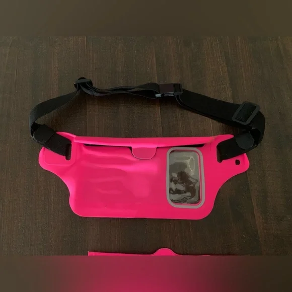 2-Hot Pink Adjustable Belt Bags - Picture 2 of 5